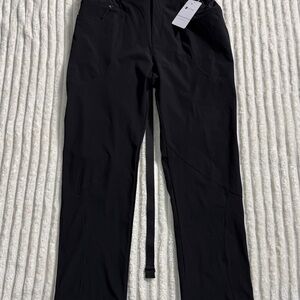 Afitne Women's Straight Leg Yoga  Black Active Stretch Pants Size X
